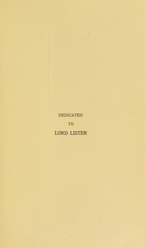 Epoch-making contributions to medicine, surgery, and the allied sciences
