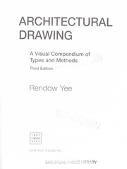 Cover of: Architectural drawing: a visual compendium of types and methods