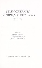 Cover of: Self-portraits, the Gide/Valéry letters: 1890-1942.