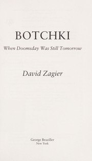 Cover of: Botchki : when doomsday was still tomorrow