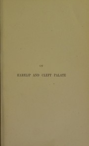 Cover of: On harelip and cleft palate by Francis Mason