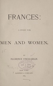 Cover of: Frances: a story for men and women