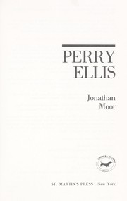 Cover of: Perry Ellis by Jonathan Moor