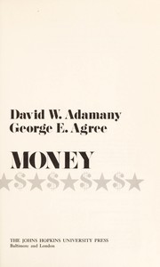 Political money by David W. Adamany