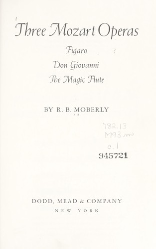 Three Mozart operas