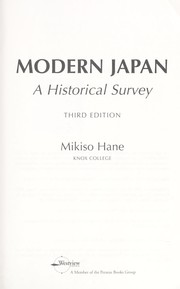 Cover of: Modern Japan by Mikiso Hane