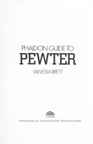 Phaidon guide to pewter