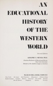 Cover of: An educational history of the Western World