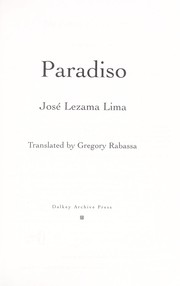 Cover of: Paradiso by José Lezama Lima
