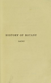 Cover of: History of botany (1530-1860)