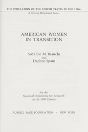 Cover of: American women in transition