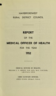 [Report 1952] by Haverfordwest (Wales). Rural District Council. n  77004882