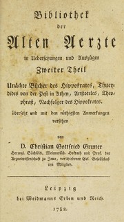 Cover of: Bibliothek der alten Aerzte in Uebersetzungen und Ausz©ơgen