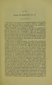 Cover of: On the mode of selecting and remunerating medical men for professional attendance on the poor of a parish or district : read before the Hunterian Society