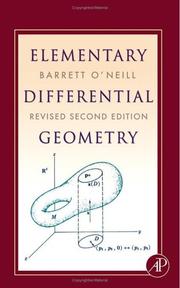 Elementary Differential Geometry by Barrett O'Neill