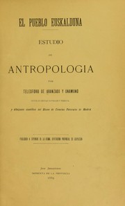 Cover of: El pueblo Euskalduna: estudio de antropologia