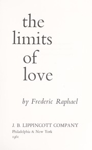 Cover of: The limits of love.
