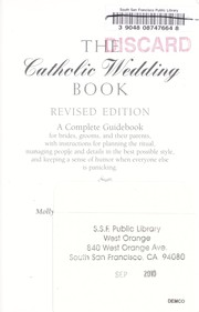Cover of: The Catholic wedding book by Molly K. Stein
