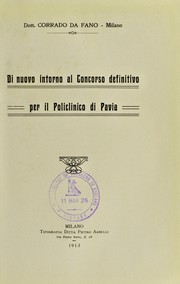 Cover of: Di nuovo intorno al Concorso definitivo per il policlinico di Pavia