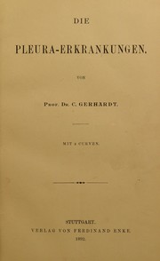 Cover of: Die Pleura-Erkrankungen