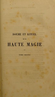 Cover of: Dogme et rituel de la haute magie