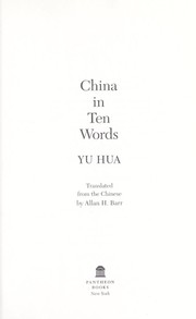 Cover of: China in ten words