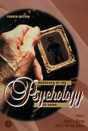 Cover of: Handbook of the psychology of aging