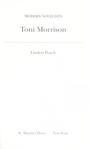 Cover of: Toni Morrison