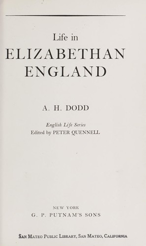 Life in Elizabethan England