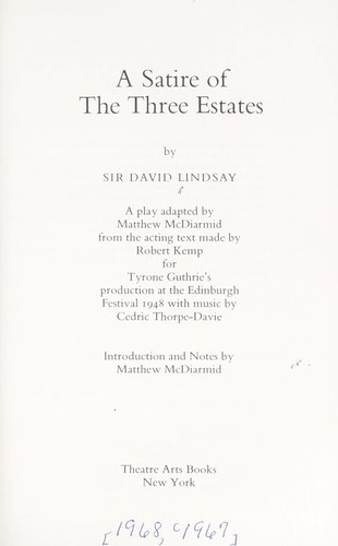 A satire of the three estates.