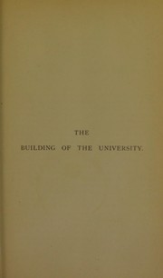 Cover of: Oration on the building of the University