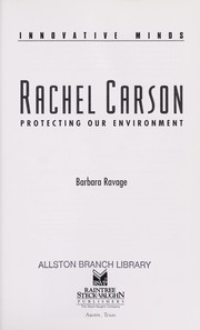 Cover of: Rachel Carson: protecting our environment
