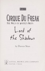 Cover of: Lord of the shadows by Darren Shan