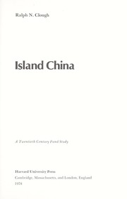 Cover of: Island China