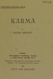 Cover of: Karma