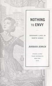 Cover of: Nothing to envy