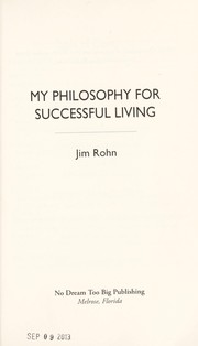 Cover of: My philosophy for successful living