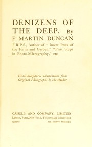 Cover of: Denizens of the deep.