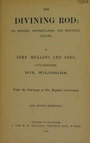 Cover of: The divining rod by John Mullins & Sons