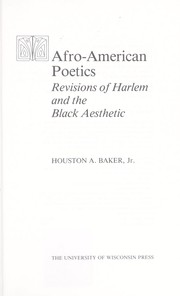 Cover of: Afro-American Poetics: Revisions of Harlem and the Black Aesthetic.
