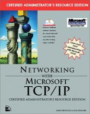 Cover of: Networking with Microsoft TCP/IP, certified administrator's resource edition