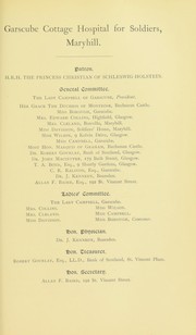 Cover of: Annual report for year ending May, 1903 | Garscube Cottage Hospital for Soldiers (Glasgow, Scotland)