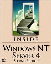 Cover of: Inside Windows NT server 4