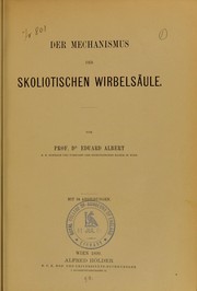 Cover of: Die Mechanismus der skoliotischen Wirbels©Þule