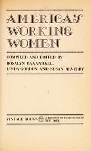 Cover of: America's working women