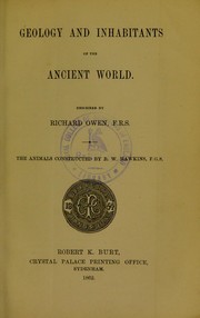 Cover of: Geology and inhabitants of the ancient world