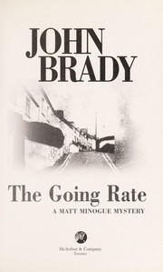 Cover of: The going rate: a Matt Minogue mystery