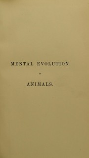 Cover of: Mental evolution in animals