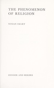 Cover of: The phenomenon of religion by Ninian Smart