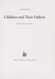 Cover of: Children and their fathers. by Hanns Reich
